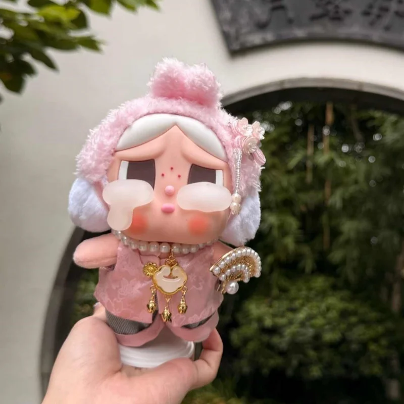 

Одежда для куклы CRYBABY, атласный розовый цвет, стильный костюм Тан для crybaby labubu v3, аксессуары для кукол