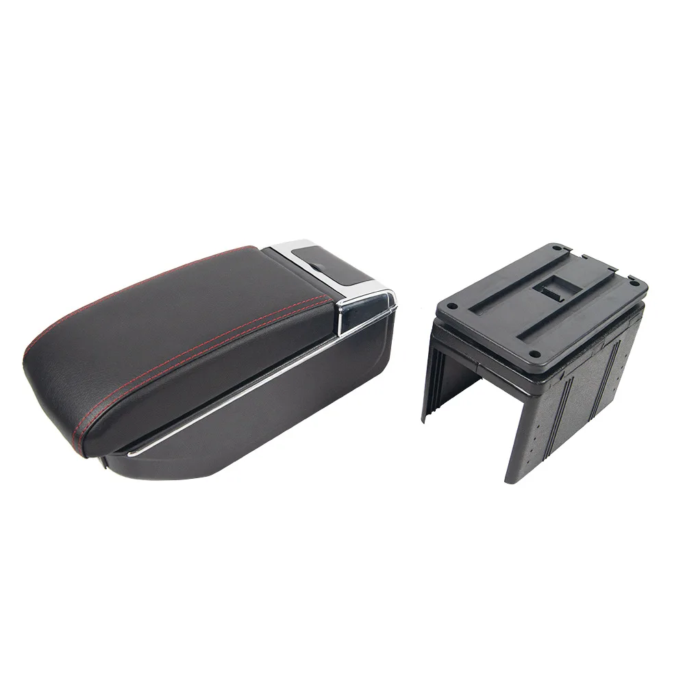 Universal Separable Car Armrest Box Punch-free Interior Center Console Storage Box Arm Rest Car-Styling Decoration Accessories