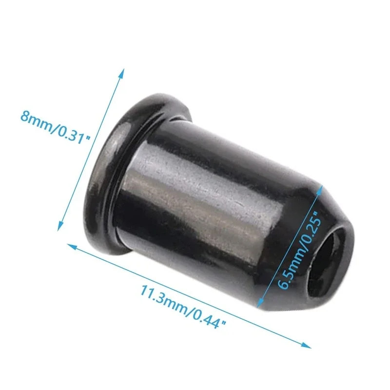

6Pcs/Set Guitar String Ferrules Bushing Through Body Caps Mounting Buckle for Electric Guitar Instrument Accessories