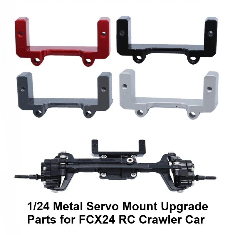 1/24 Metal Servo Mount Upgrade Parts for FCX24 RC Crawler Car Durable Replacement Bracket  Steering Servo Holder Accessories