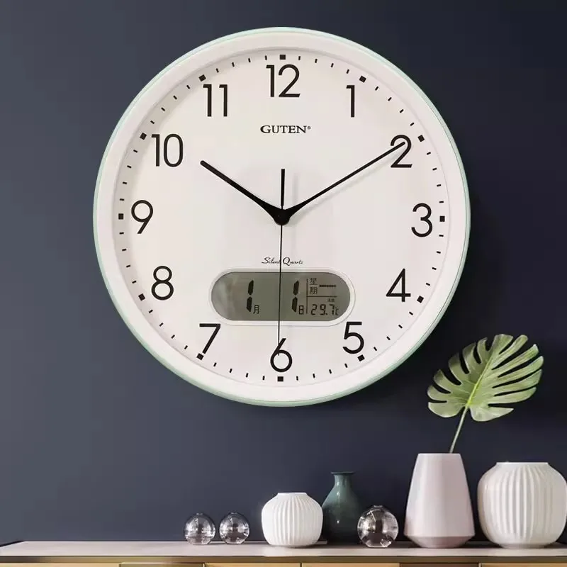 Modern Wall Clock Living Room Decorative Wall Clock  13 Inch Minimalist Elegant Clocks Nordic Large Home Decoration Products