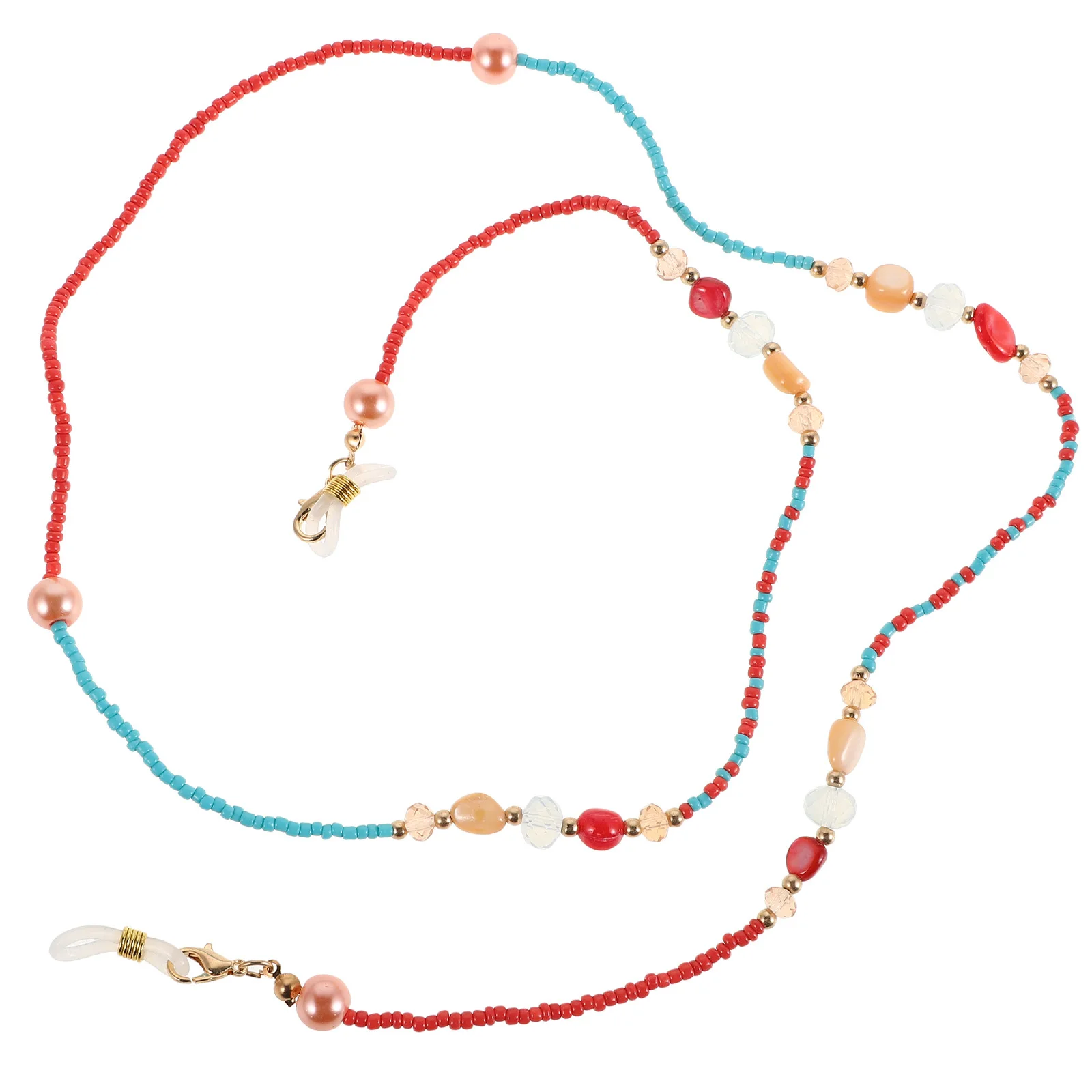 

Colorful Beaded Eyeglass Chain Anti Slip Durable Lightweight Glasses Lanyard for Women Sunglasses Strap Holder