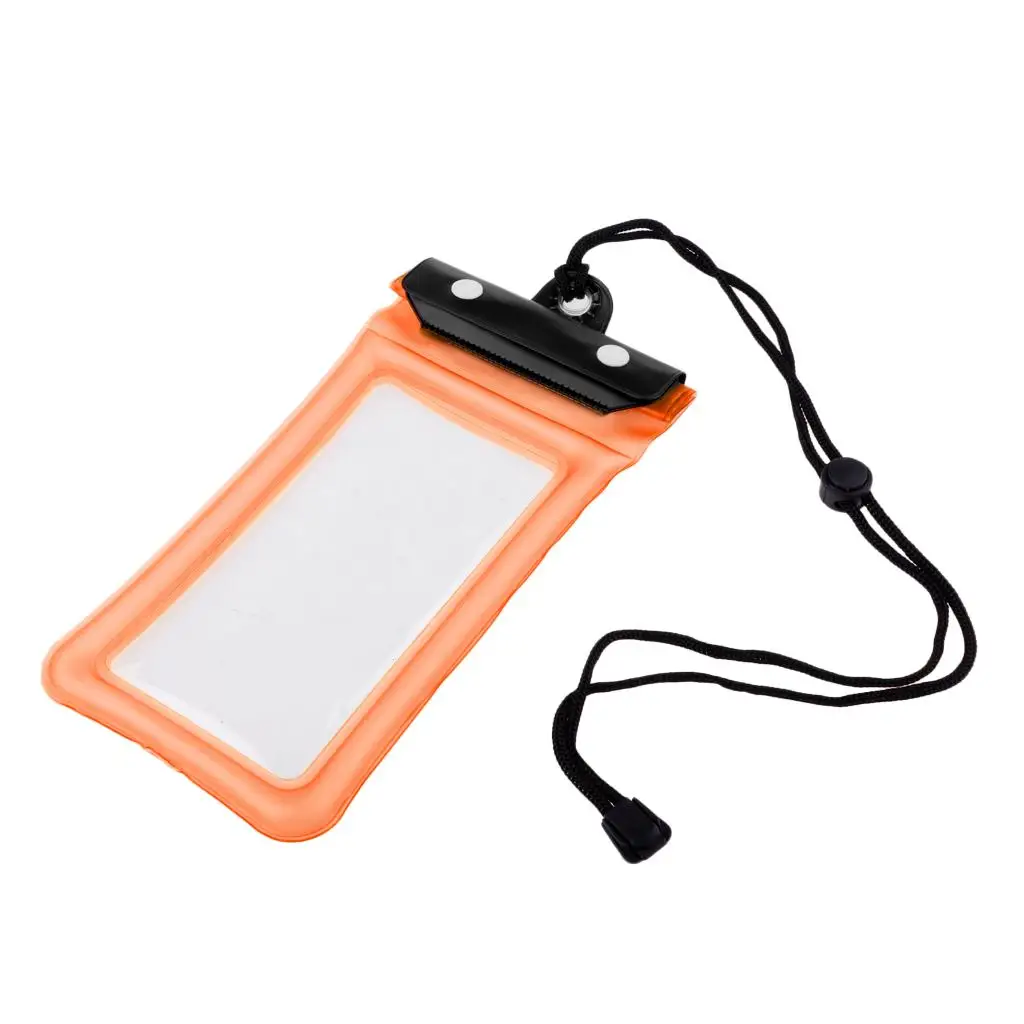 Mobile Phone Holder Universal Waterproof Pouch Clear Window Storage Bag Three Zippers for Outdoor Watersports