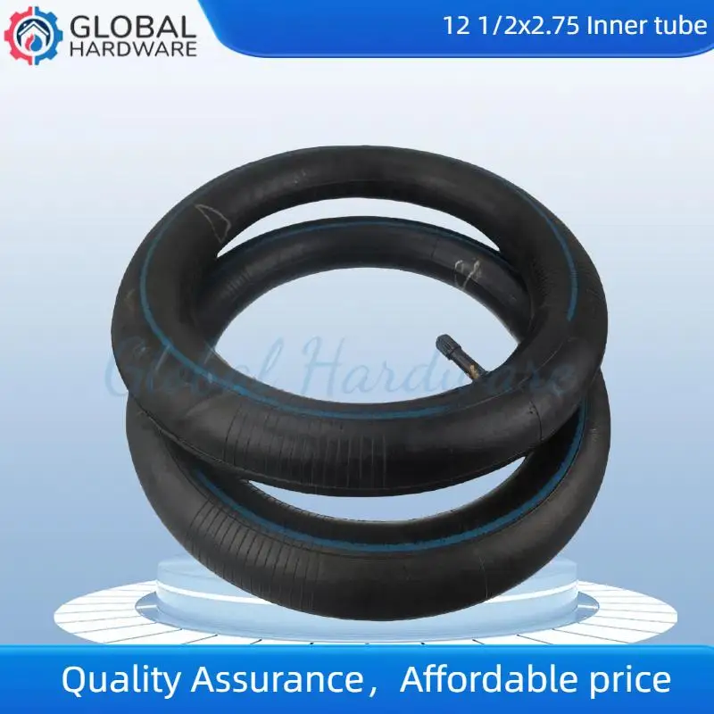 

12-дюймовая внутренняя трубка 12x1/2x2,75 для замены внутренних трубок в электросамокатах, электромотоциклах и детских велосипедах.
