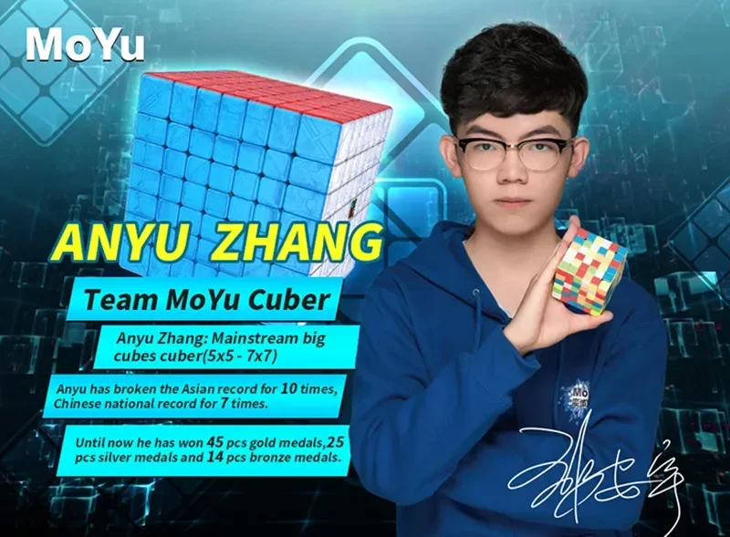 [SomeCube] Moyu MeiLong7 7x7 StickerlessS Peed Cube Meilong 7x7x7 Black Puzzle Magic Cube Professional Educational Toys