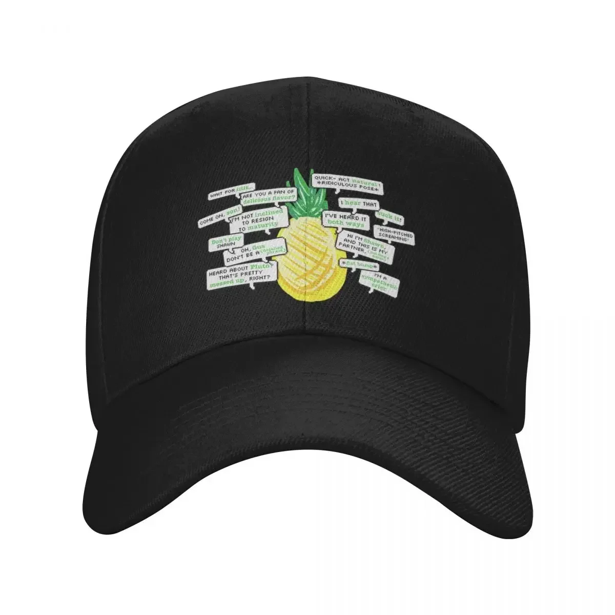 Iconic Psych Quotes Ft. A Pineapple Baseball Cap Beach Bag Tactical Cap Rugby Boy Child Women's