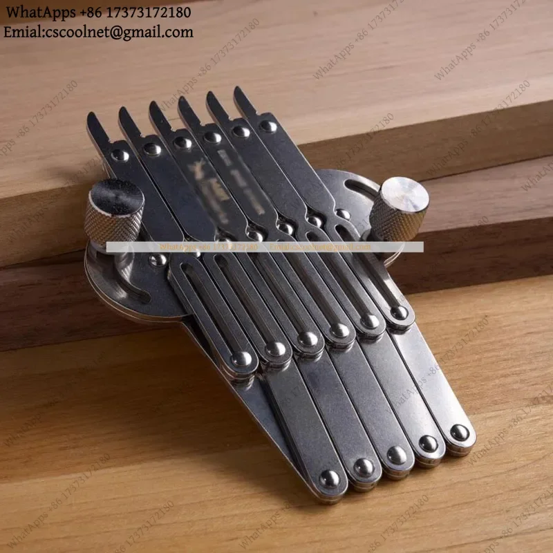 JS02 Multifunctional Woodworking Measuring Tool Dovetail Marking Ruler Stainless Steel High Precision Layout Gauge