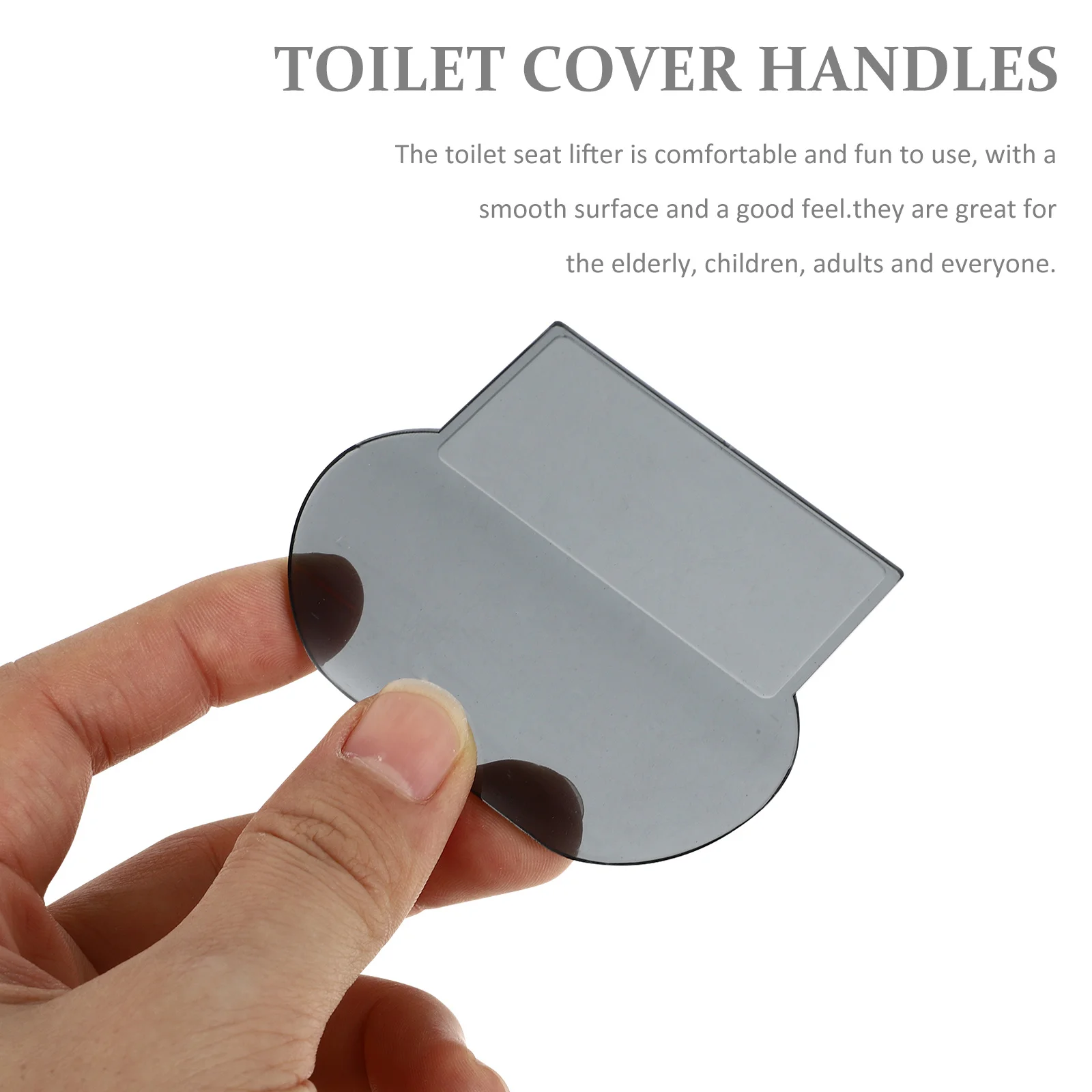 

4 шт., клейкая ручка для подъема сиденья, простая установка, гладкая поверхность для большинства чехлов для унитазов, самоклеящийся подъемник для крышки унитаза, ванная комната