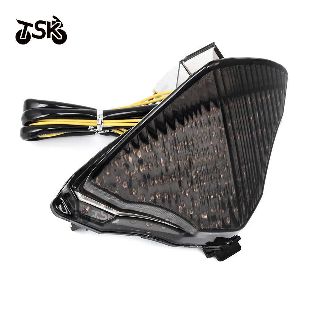 Luz trasera de freno LED para motocicleta, intermitentes, lámpara trasera, luz trasera de parada para YAMAHA YZF R1 2004 2005 2006, accesorios para motocicleta