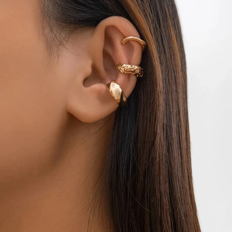 Small Cute Round Ear Clips Earrings for Women Trendy Charms Mini False Earrings Without Pins Accessories Fashion Jewelry Female