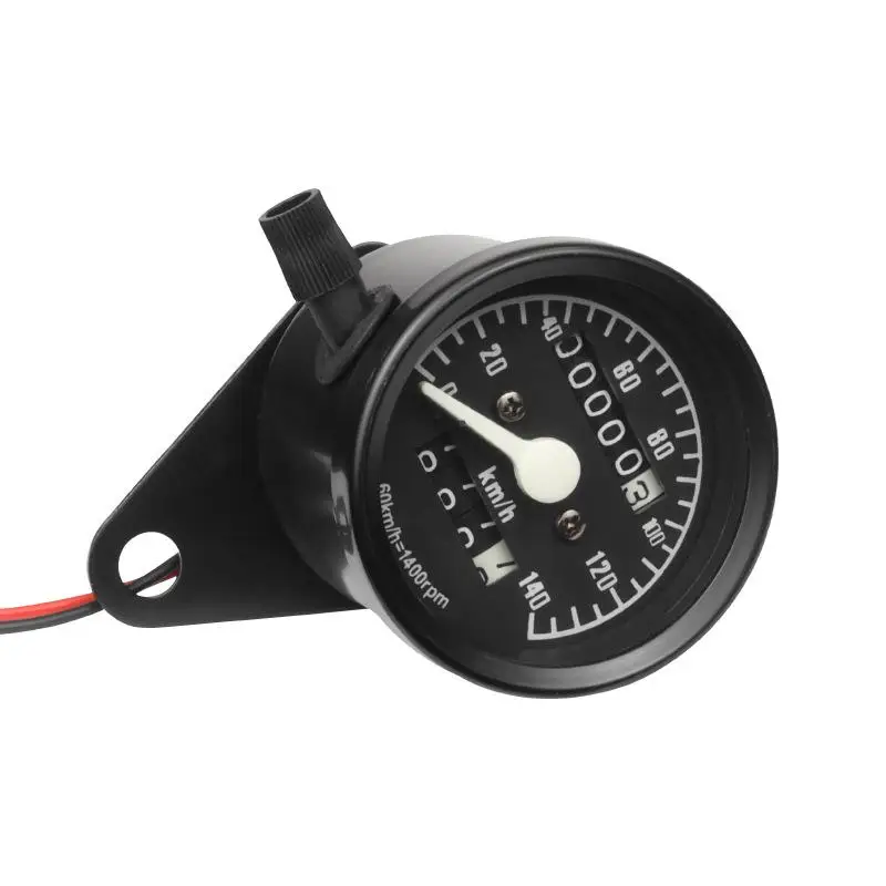New 12V Universal Motorcycle Odometer Speedometer With Backlight Retro Pointer Tachometer Kmometer Modified Indicator