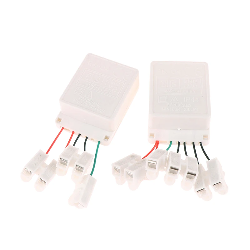 LED Strings 2/4 Way 8 Modes Lights Twinkle EK-04 Dimmer Flexible Strip Ribbon Lighting Replica Switch Adjustable Knob Controller