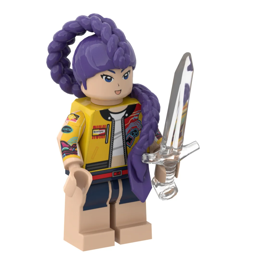 MOC Mattoni KPop Demon Hunters Serie Mila Zoe Lumi Figure Modello assemblato Building Blocks Giocattoli per bambini Bambola di plastica