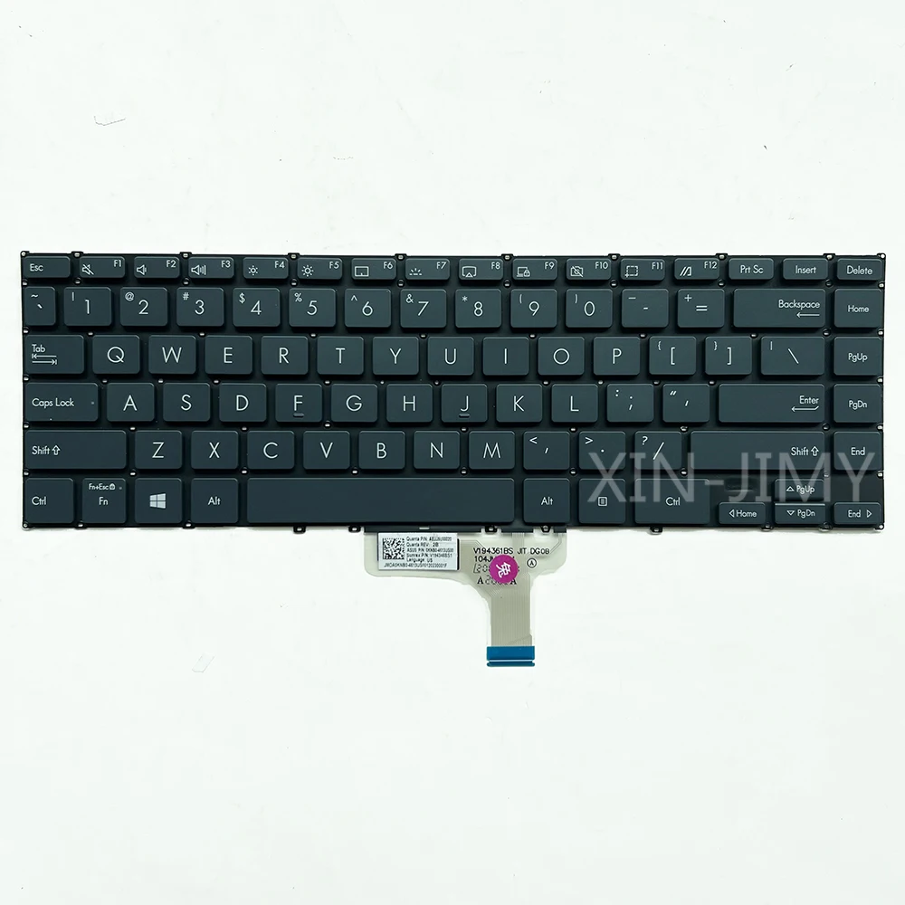 Imagem -03 - Teclado Retroiluminado para Asus us Russo Zenbook Ux363e Ux363ea Ux363j Ux363ja X371ea Ux371 Ux371e Ux371ea Uxf3000 Uxf3000e Ux363