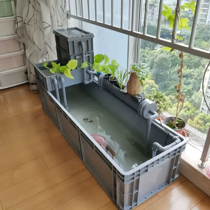 Turtle box Filter swamp ecological tank Household fish tank Turtle tank Mixed aquaculture Amphibious