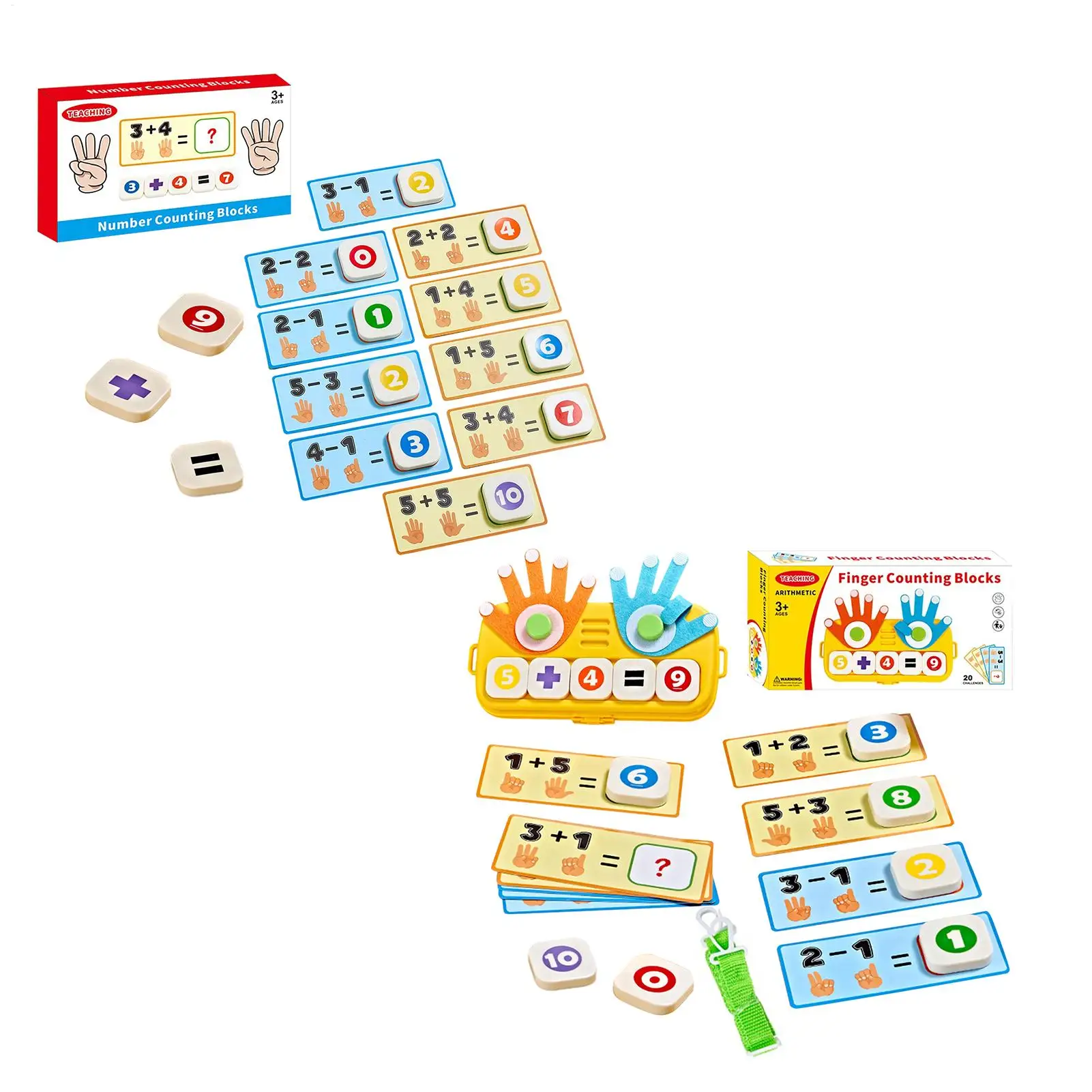 Finger Counting Toy Early Development Toys Educational Math Manipulatives For Home School Classroom Playroom Boys Girls