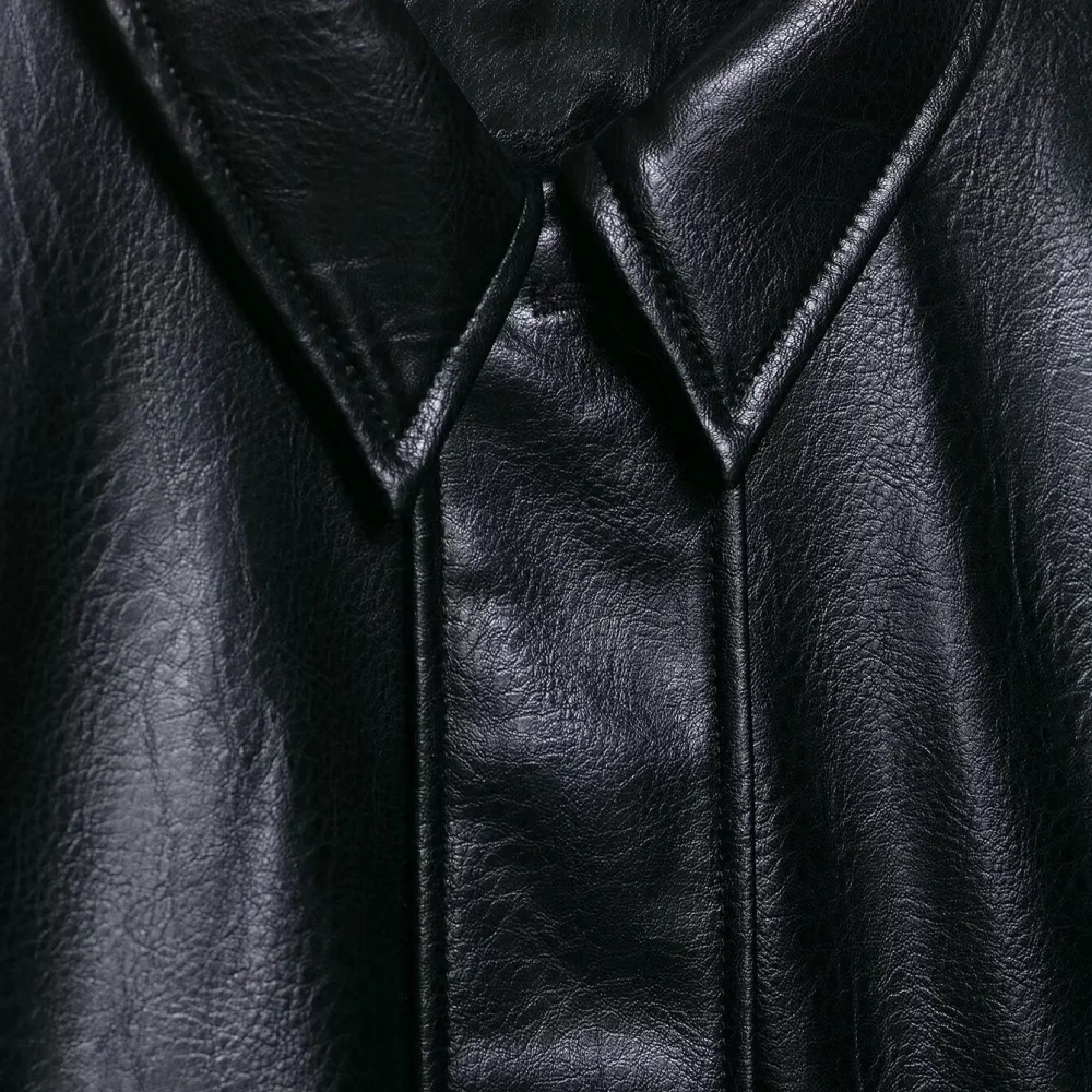 Veste de pilote en simili cuir pour femmes, avec col, manches longues, poches à boutons et fermeture éclair, nouvelle veste de mode printemps et été