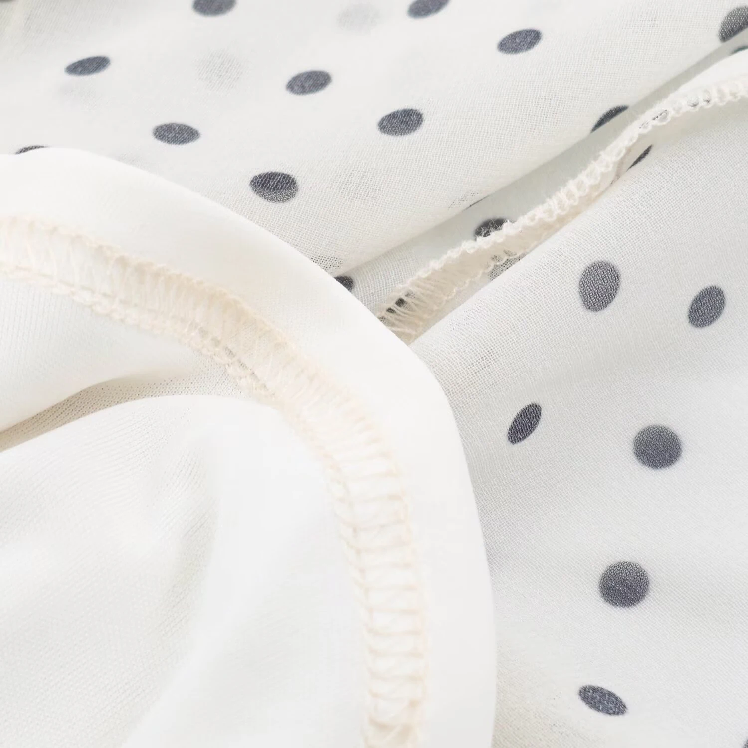ZERAINS Damen Sommer-Outfit 2026: Neues europäisches und amerikanisches Wellenpunkt-Kleid mit dekorativem, geschichtetem Taillenband und Patchwork – Detail 10