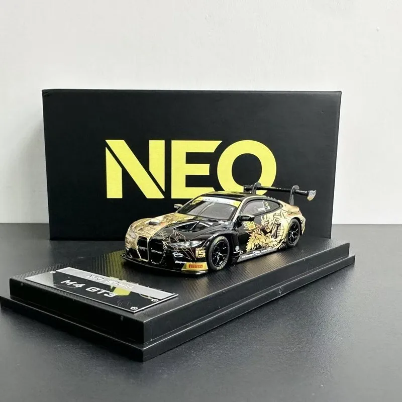 In Stock 1: 64 M4 GT3 Golden Dragon Racing Car Alloy Model Castings Static Car Model Creative Decoration Item Festival Gift