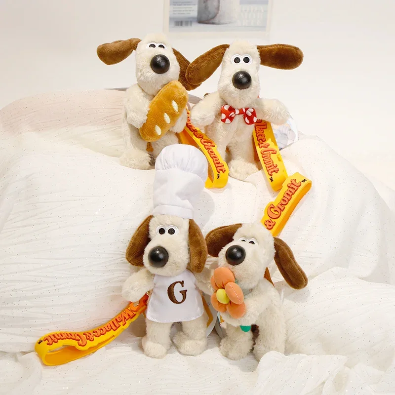 الأصلي مع علامة والاس جروميت مفتاح سلسلة جروميت ألعاب من نسيج مخملي حقيبة قلادة المفاتيح Kawaii لطيف مفتاح سلسلة سيارة مفتاح ديكور هدية عيد الميلاد