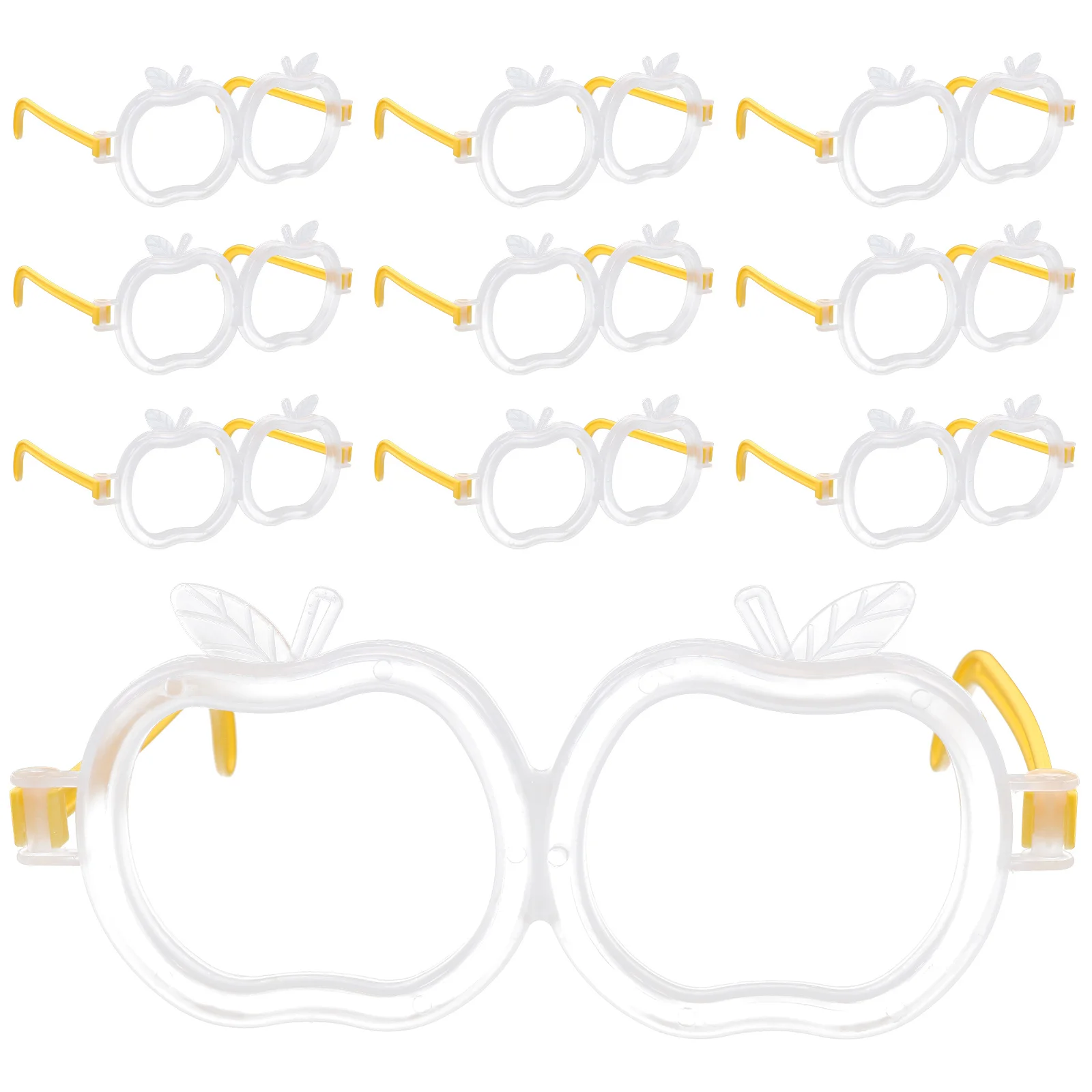 10Pcs Light Up Apple Glasses Eyewear for Concerts Weddings School Fundraisers Festival Costumes Disco Outdoor