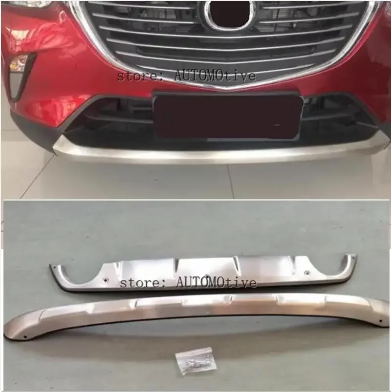 

Car Bumper Stainless Steel Trim Rear Back Tail Bottom Hood Pedal Moulding Hoods For Mazda CX-3 CX3 2017 2018 2019 2020 2021