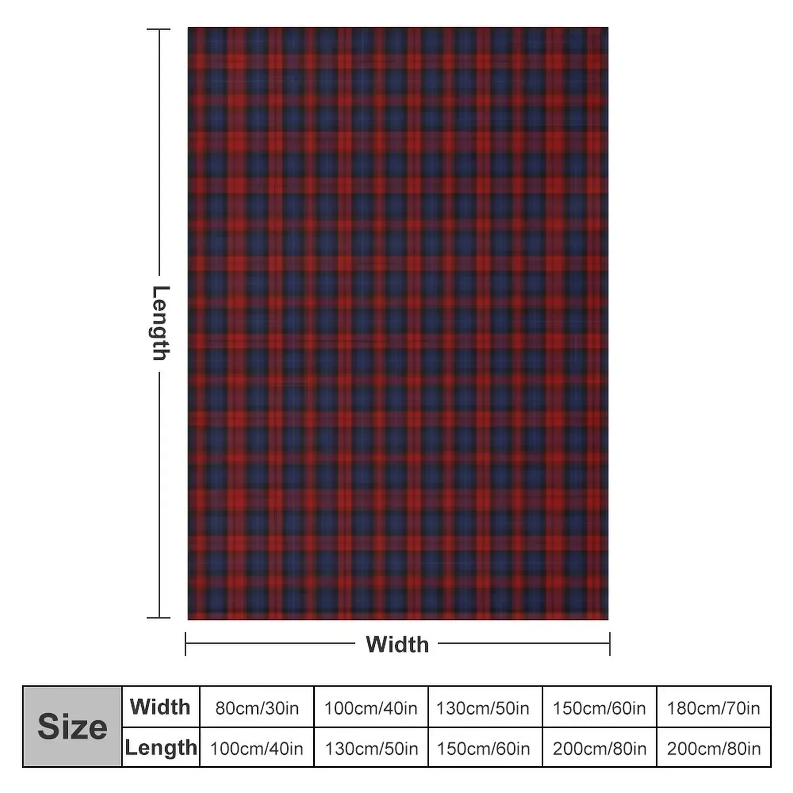 MacLachlan Clan Tartan Throw Blanket Vintage Flannels Sofa Throw Blankets