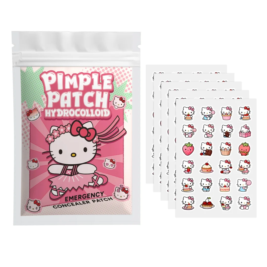 24/48/72/120pcs Hello Kitty Patches, Hydrocolloid Patches, Decorative Stickers, Concealing Stickers, Facial Skincare