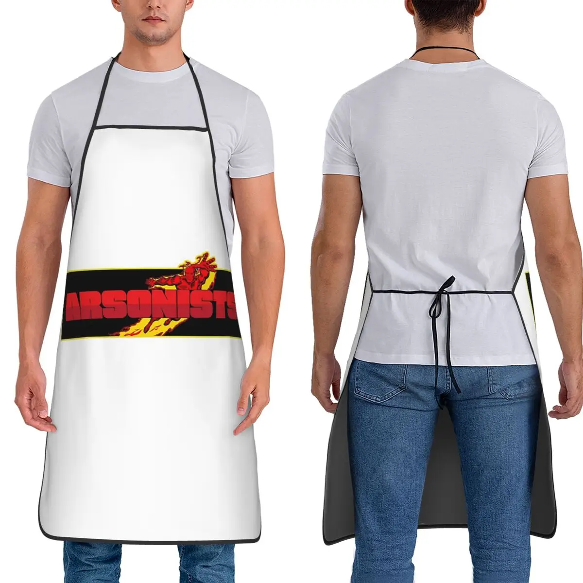 

Arsonists Aprons Chef Cooking Baking Tablier Waterproof Bib Kitchen Cleaning Pinafore for Women Men Painting