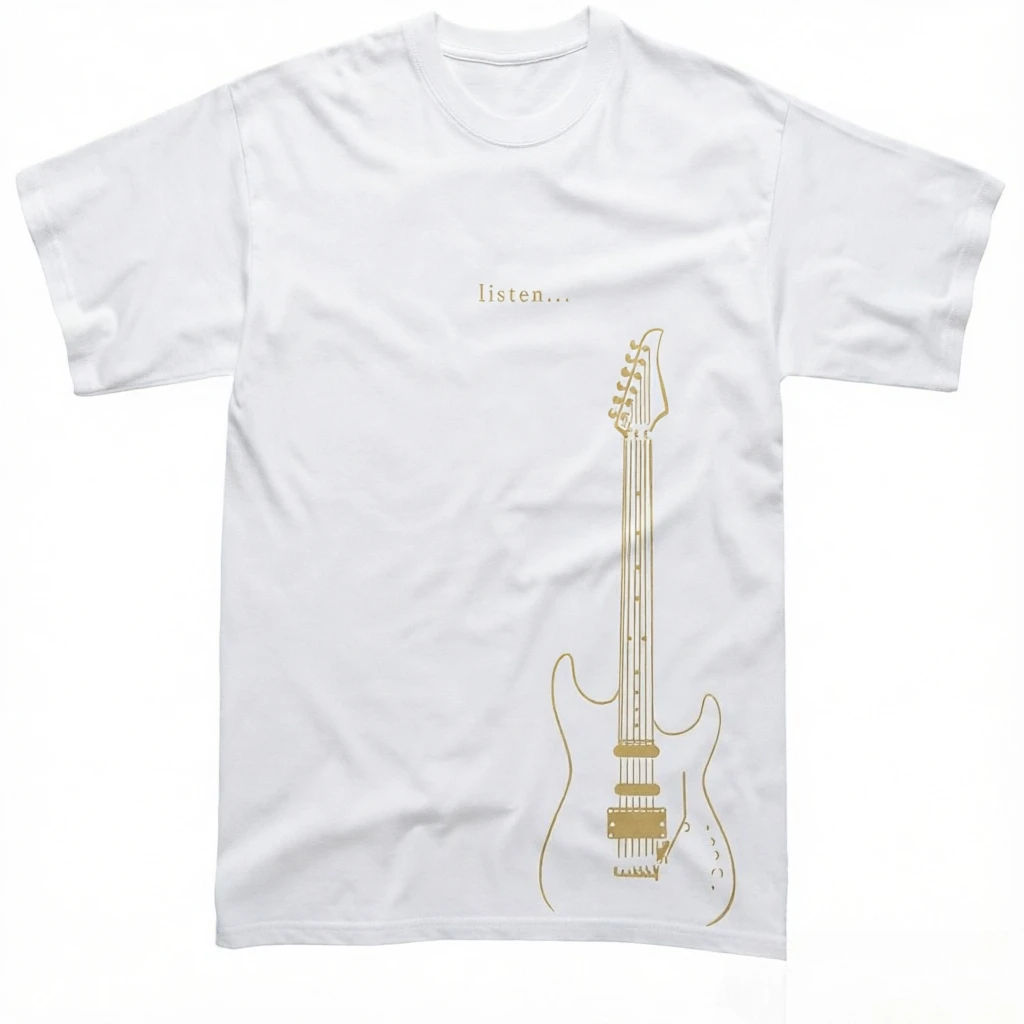 Electric Guitar T-shirt Gifts for Guitar Players Rock Music Tshirt Longsleeve Sweatshirt Short-sleeved Men's T-shirt