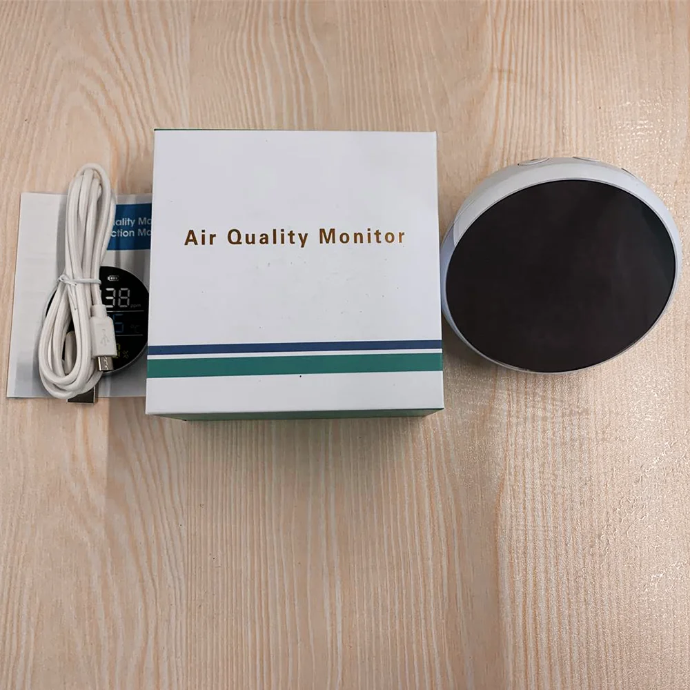 3-in-One Portable Desktop LED Screen Display PM2.5 Meter Thermohygrometer Gas Analyzer Home Office Meeting Room Use Detector