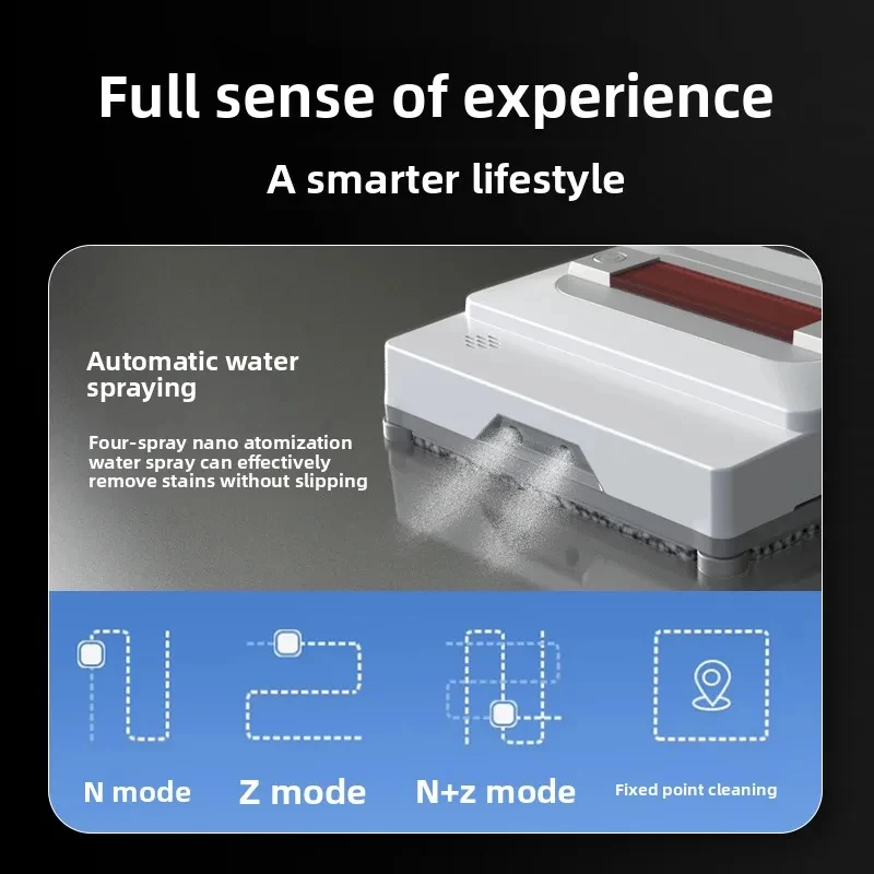 Intelligent Window Cleaning Robot – Automatic Spray, Strong Magnetic Adsorption, Anti-Fall, High-Rise Residen
