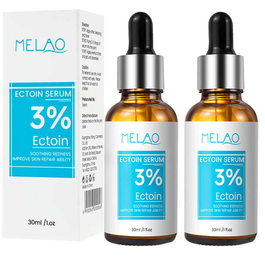 2pcs Ectoin Serum Anti-Aging Moisturizing Shrink Pores Hydrating Whitening Essence For Microneedle Instruments Skin Care