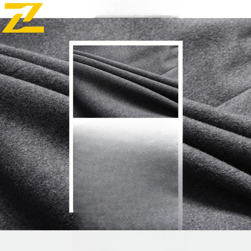 COMXZ 2025 New Wool Jacket Mens Casual Baseball Collar Commuting Office Coat Fashionable Comfortable Business Casual Outerwear