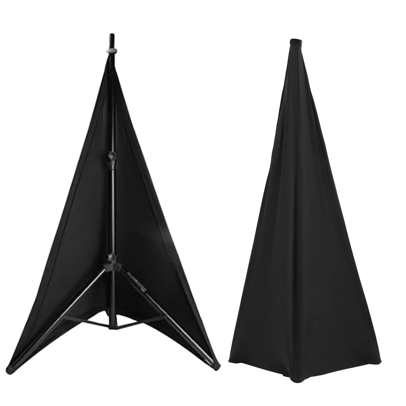 2pcs Speaker Stand Cover Polyester Stretchable For Live Show Stage Tool Reusable Durable Cover Band Use Shading Accessory