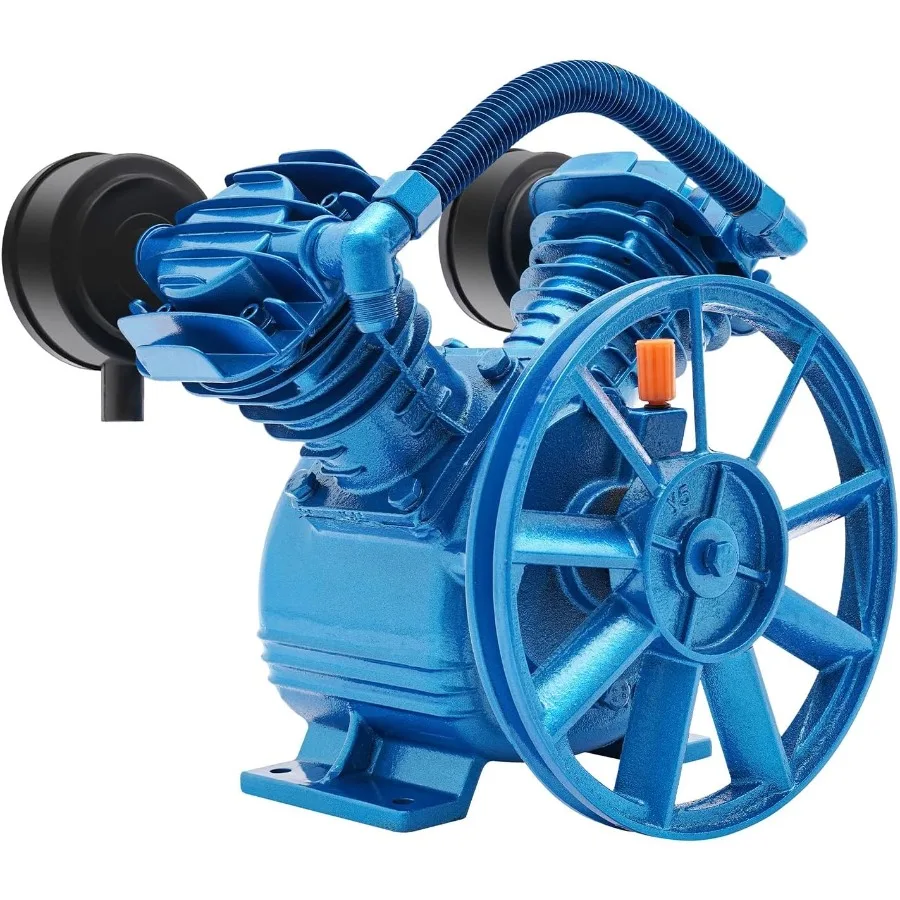 

Air Compressor Pump Head 3HP 8.8CFM 115PSI Twin Cylinder Universal Air Tool Air Compressor Piston Pump Head for Industrial and