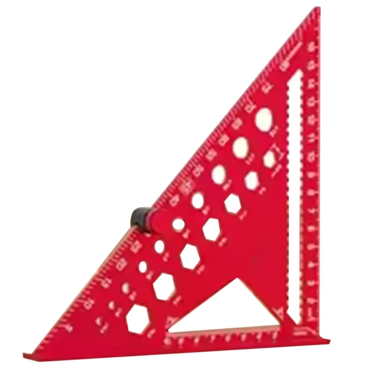 Budget-Friendly-Triangle Ruler with Positioning Pin, Woodworking Multi Angle Ruler , High- Right Angle Scribe Marking Ruler 7inc