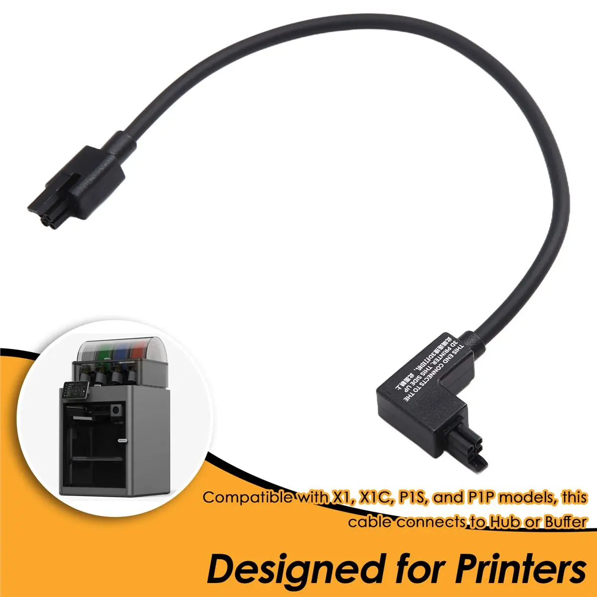 lillili For Bambu Bus Cable 4 Pin for Bambu AMS X1 Series and P1 Series AMS to AMS/Hub/for Buffer AMS Cable for Bambu Lab P1s