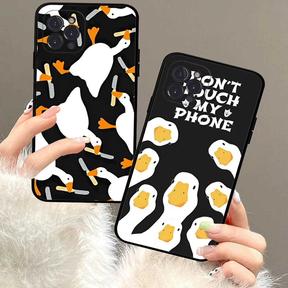 

Duck Untitled Goose Game Phone Case Silicone Soft for iphone 15 14 13 12 11 Pro Mini XS MAX 8 7 6 Plus X XS XR Cover