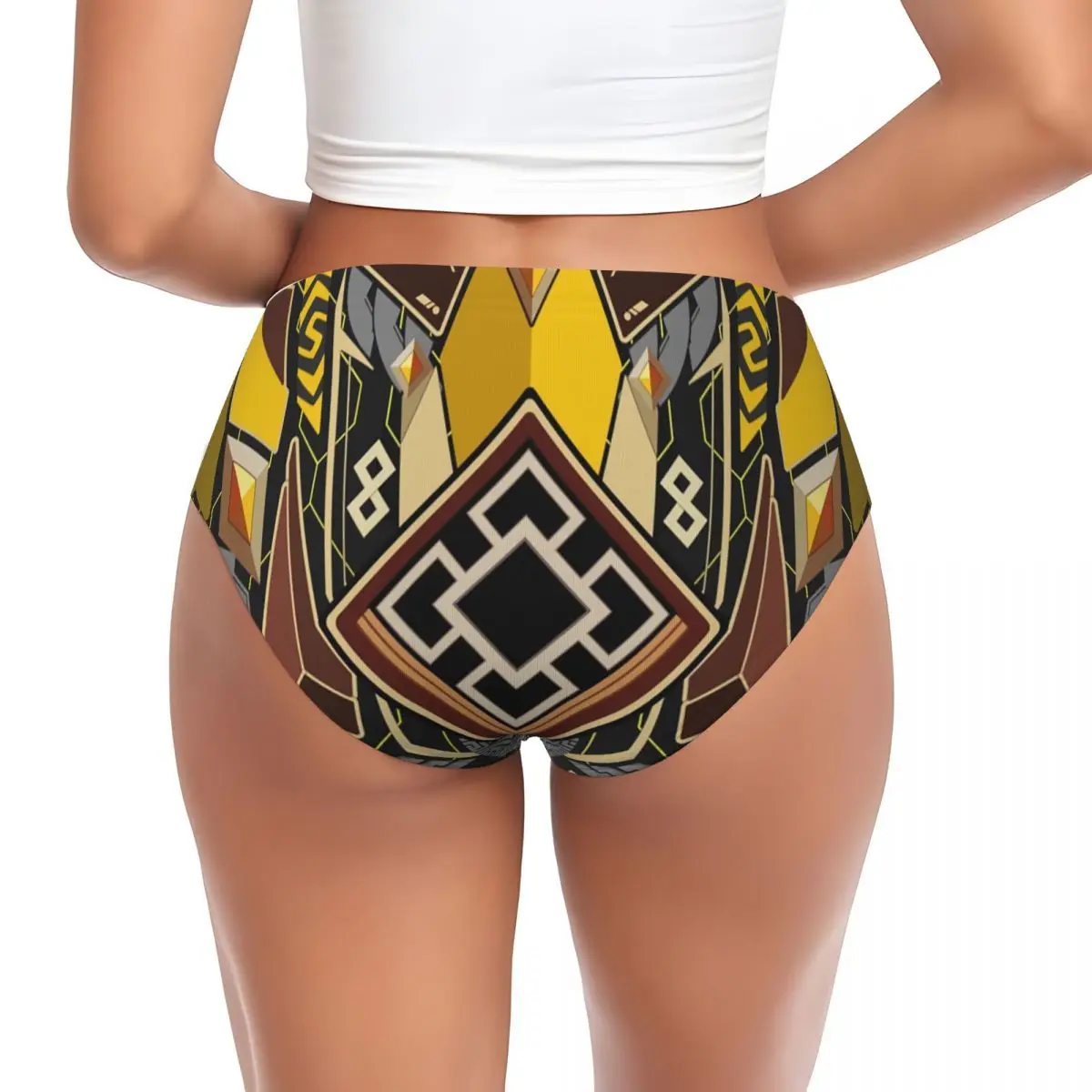 Zhongli Genshin Impact By Jonetsu Store Brief Panties Comfort Stretch Video Games Underwear Valentine's Day Gifts Underpants