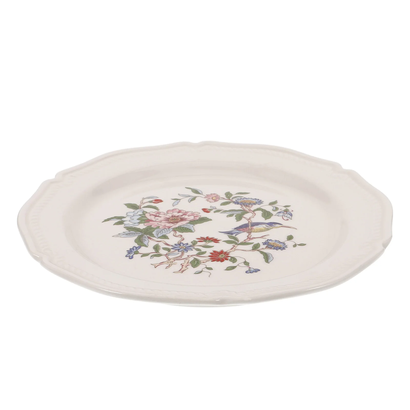 

Ceramic Plate European Style Food Serving Tray Dessert Display Dish Multi- Restaurant Use Easy Clean Sturdy