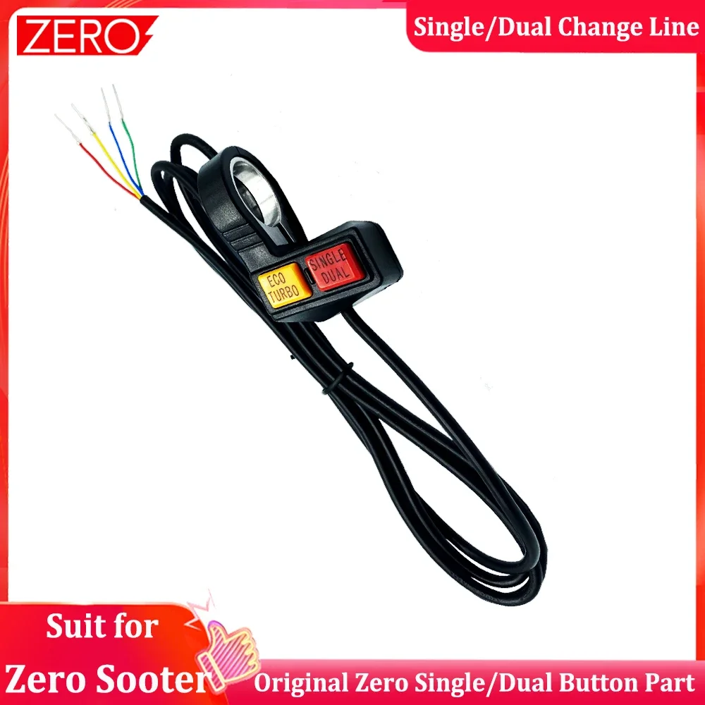 Original Zero Single/Dual Change Line Single/Dual Switch Button Part for ZERO 8X 10X 11X Electric Scooter Original Spare Part