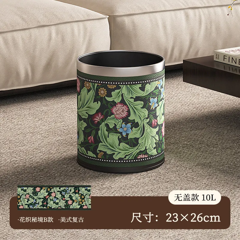 Trash can with lid and good looks 2026 new model for bedroom, home and living room, large capacity, high-end and light luxury