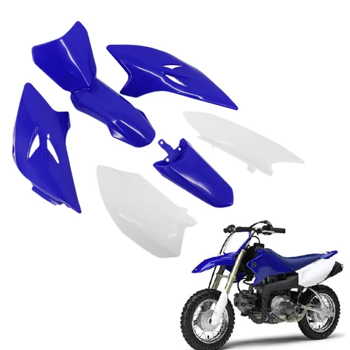 Para Yamaha TTR50 TTR 50 kits completos de plásticos de cuerpo cubierta de carenado de guardabarros delantero trasero moto de cross