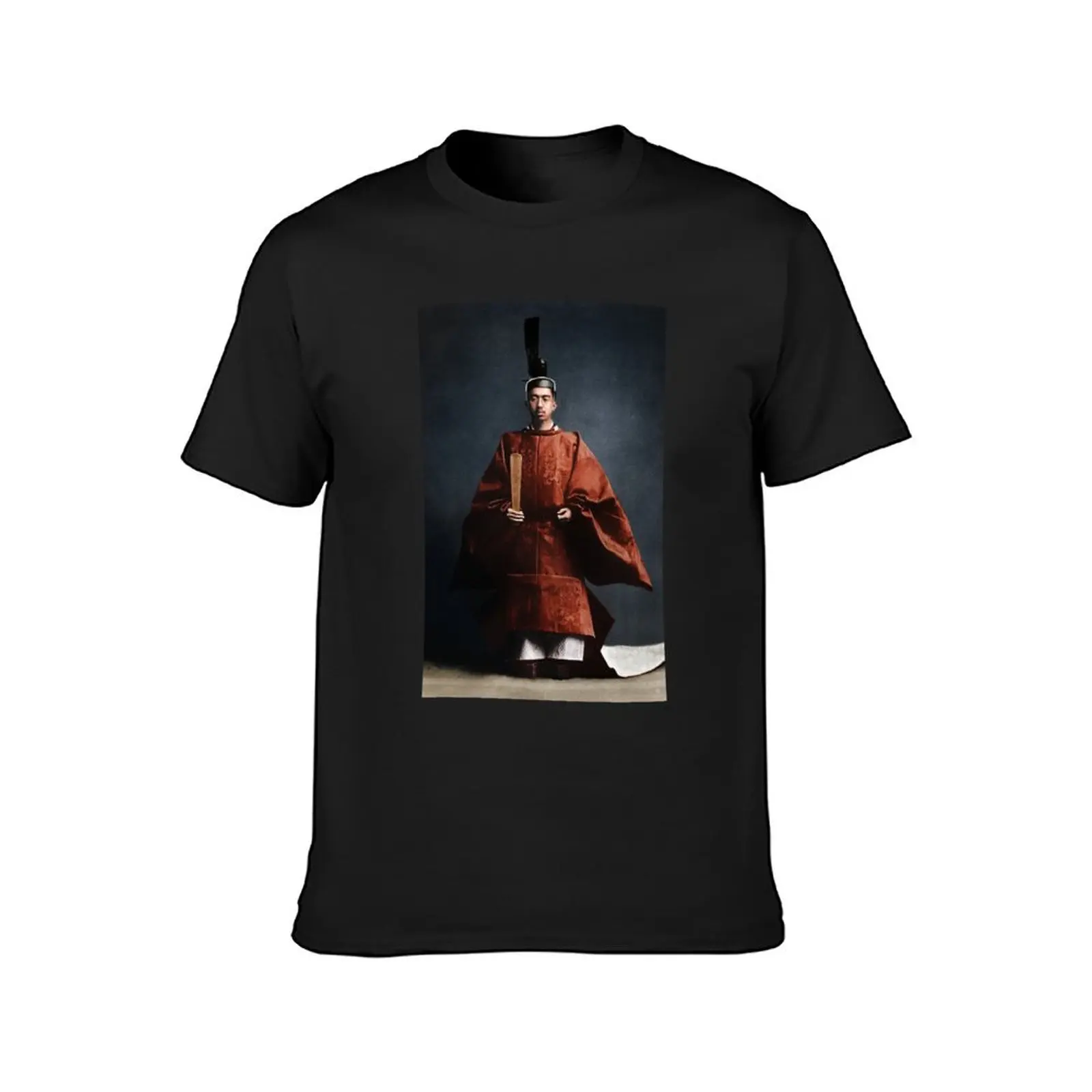 Hirohito, Emperor Showa, 1928 colorized T-Shirt blanks funnys mens cotton t shirts