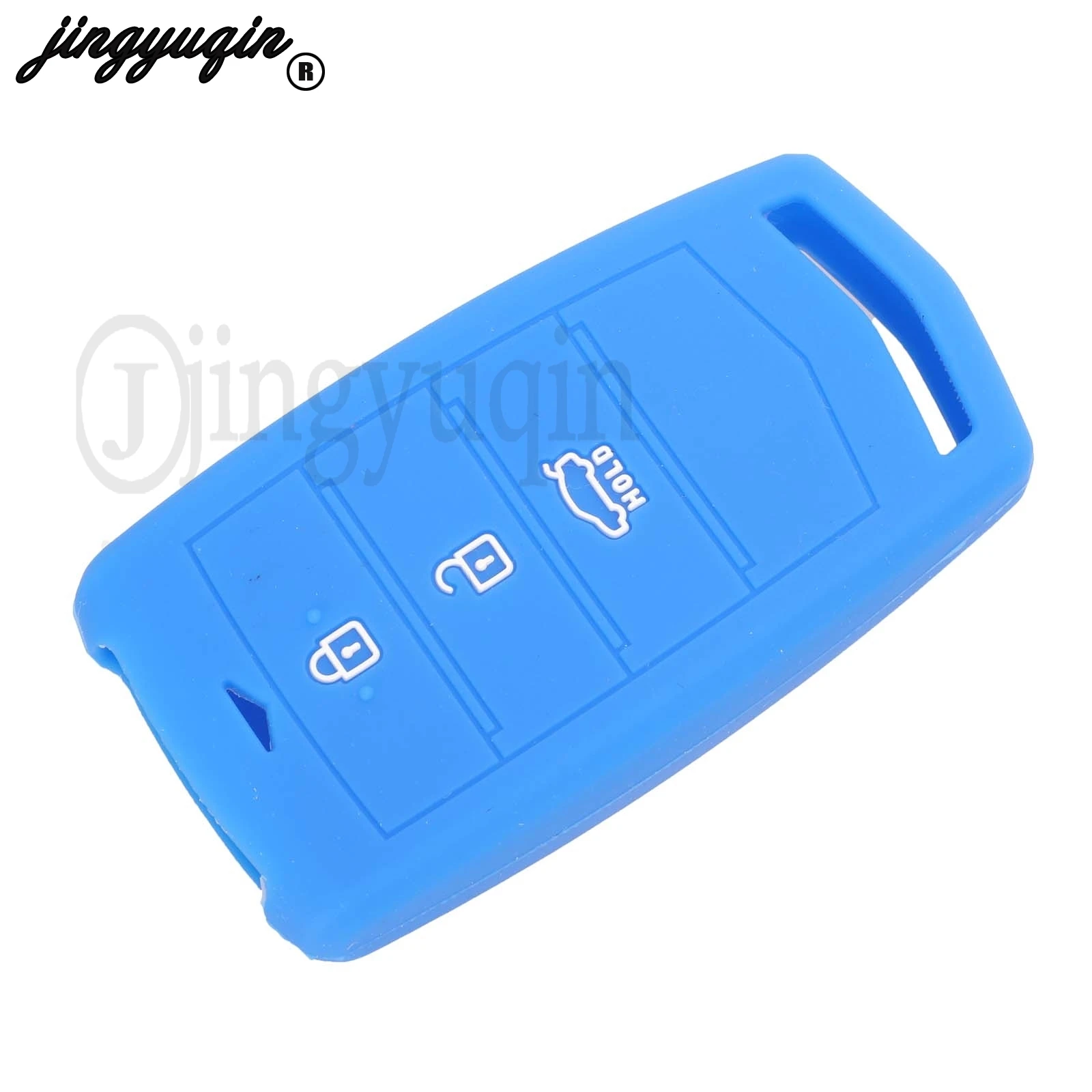 Silicone car key case cover bag protector holder pocket shell for Hyundai Genesis G90 G80 4 button key fob car accessories