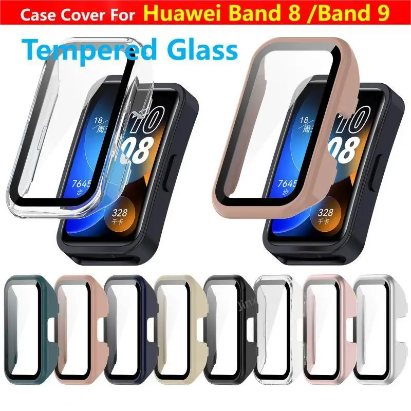 Tempered Glass Case For Hawwei Band 9 8 Samrt Watch Strap Full Bumper Protective Cover Screen Protector Band8 Band9