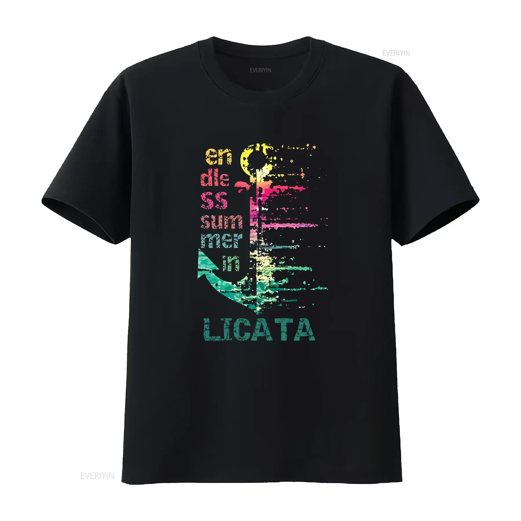 Men's Summer Endless Anchor T Shirt A Tucson In vintage Washed Soft homme Versatile Comfortable Casual fashion Stylish