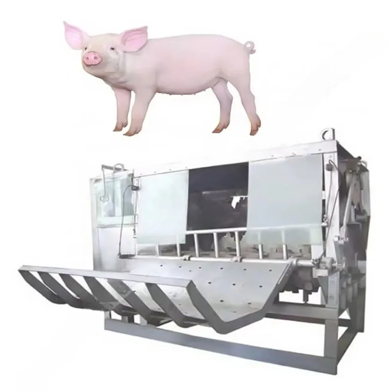 Customizable Large Capacity Full Automatic Pig Plucking Machine Multi Roller Pig Skin Hair Remover For Slaughter Plant