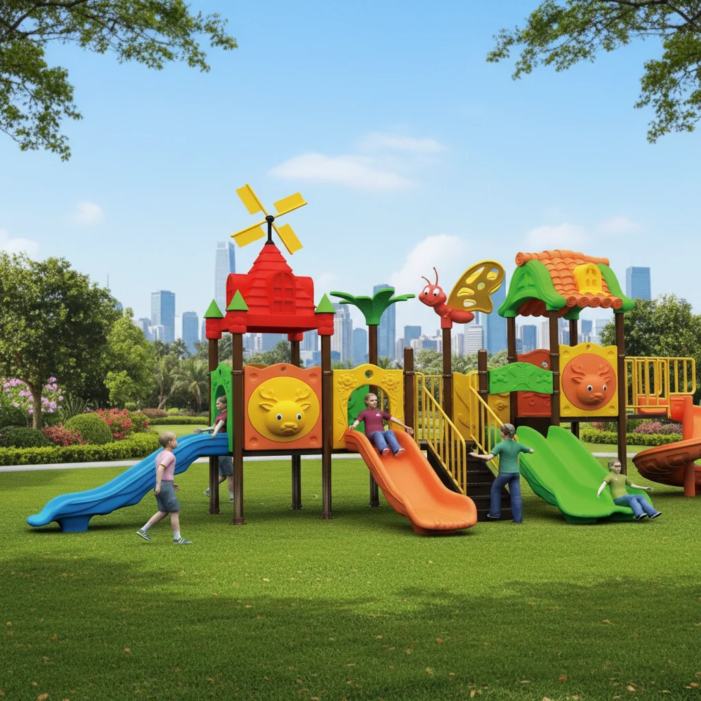 

Outdoor Plastic Playground Slide